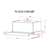 Вытяжка кухонная Perfelli TL 5212 C S/I 650 LED изображение 12