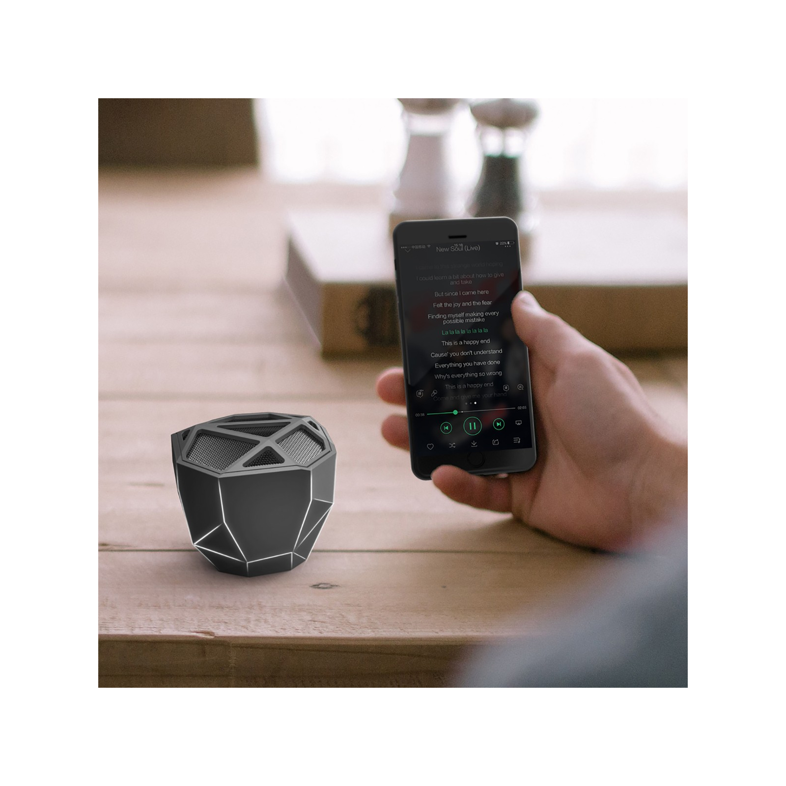 Интерактивная игрушка Xoopar Акустическая система Geo Speaker Black (XP81016.21WL) изображение 4