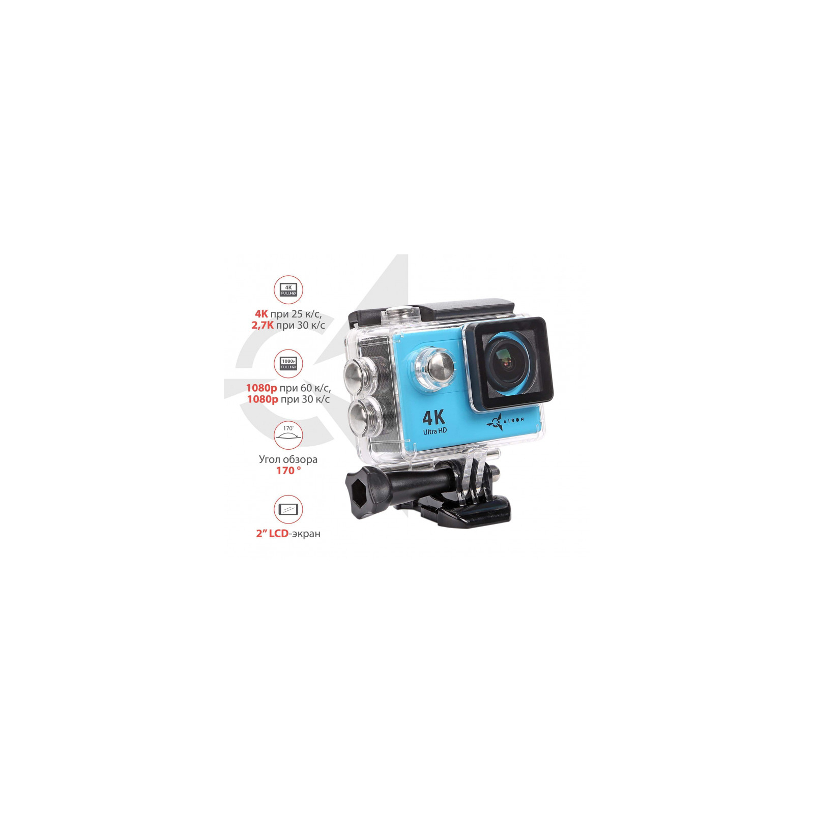 Екшн-камера AirOn ProCam 4K blue (4822356754451) зображення 6