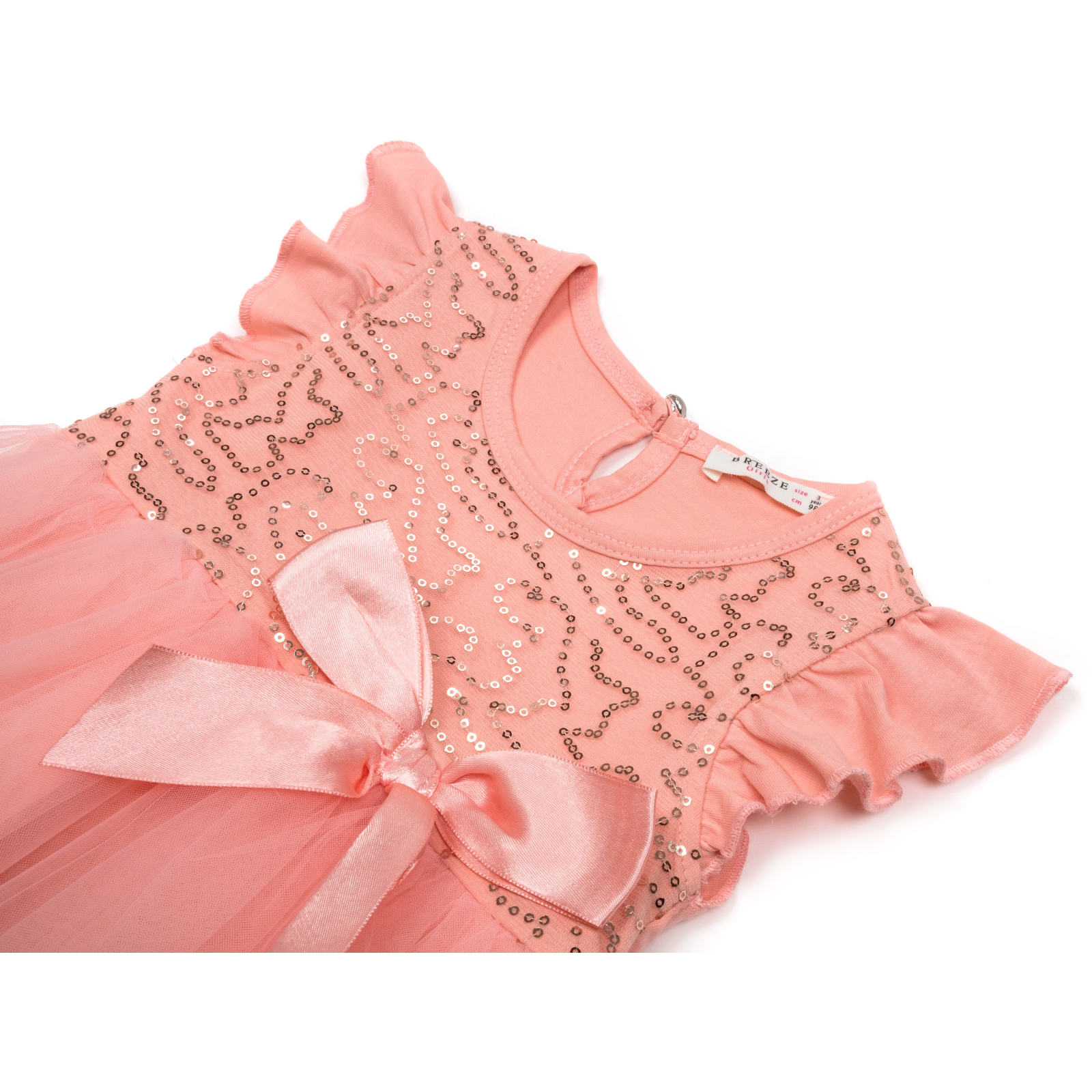 Платье Breeze с фатиновой юбкой (12390-104G-peach) изображение 3