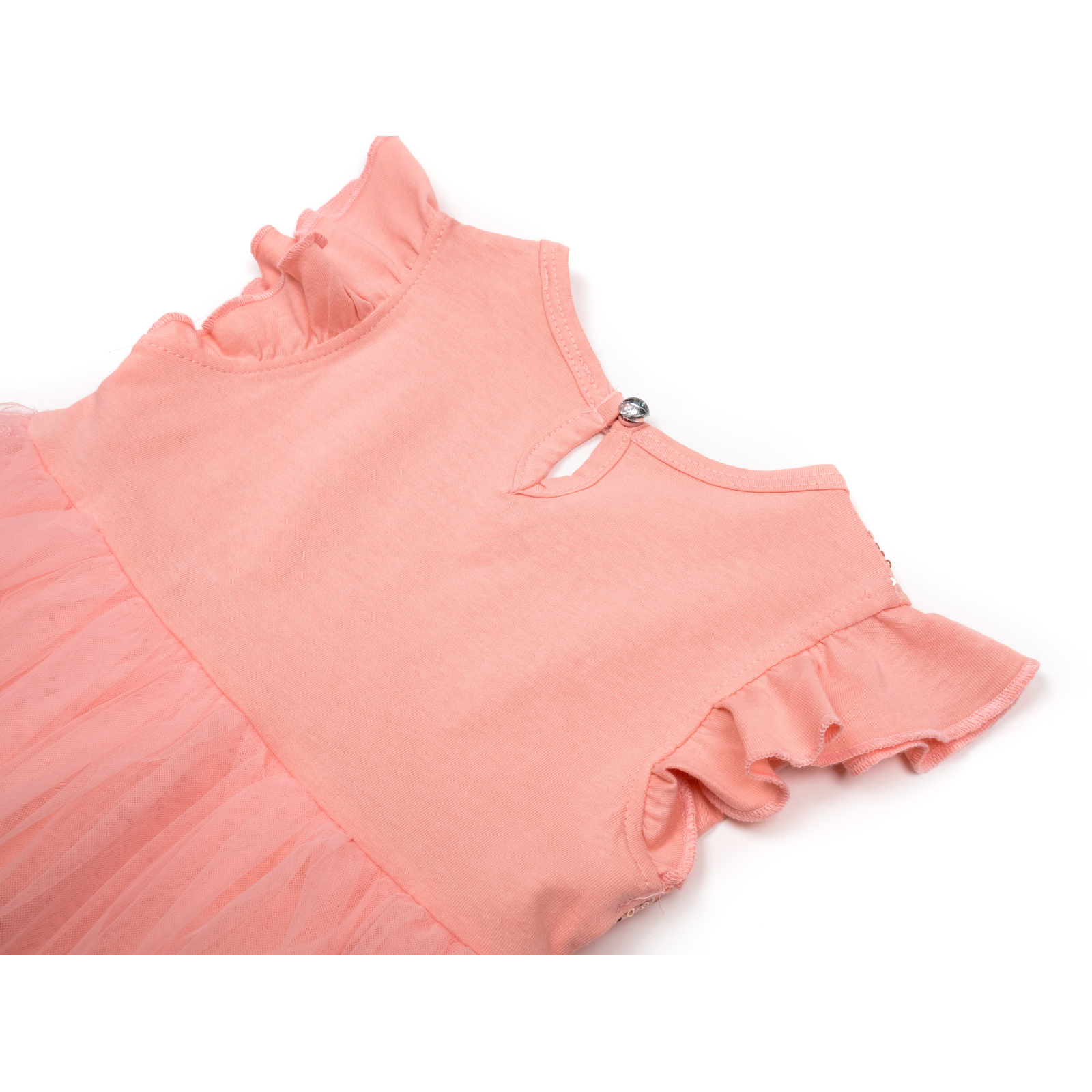 Платье Breeze с фатиновой юбкой (12390-110G-peach) изображение 4