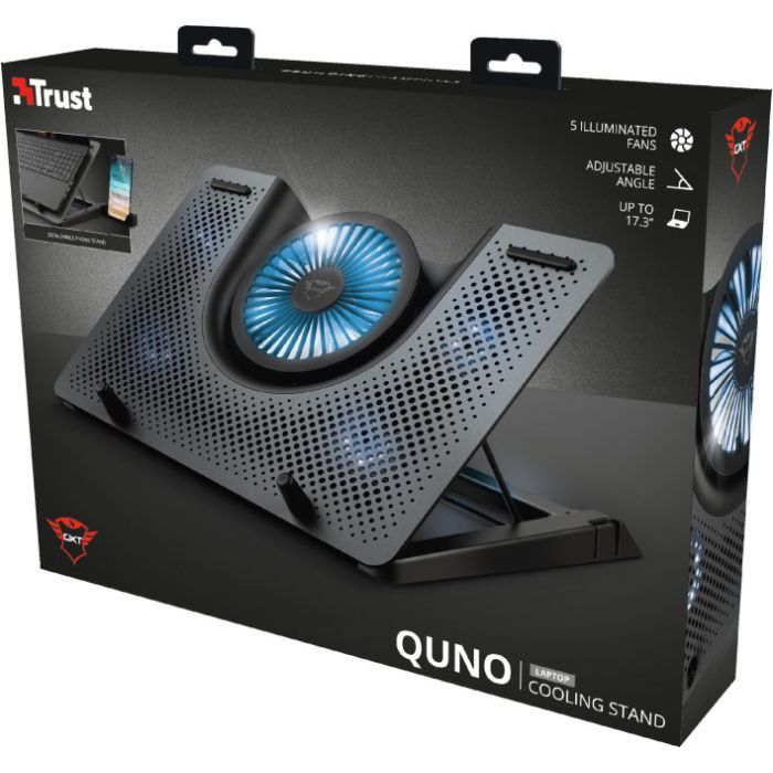 Подставка для ноутбука Trust GXT 1125 Quno (17.3") Blue LED Black (23581_TRUST) изображение 5