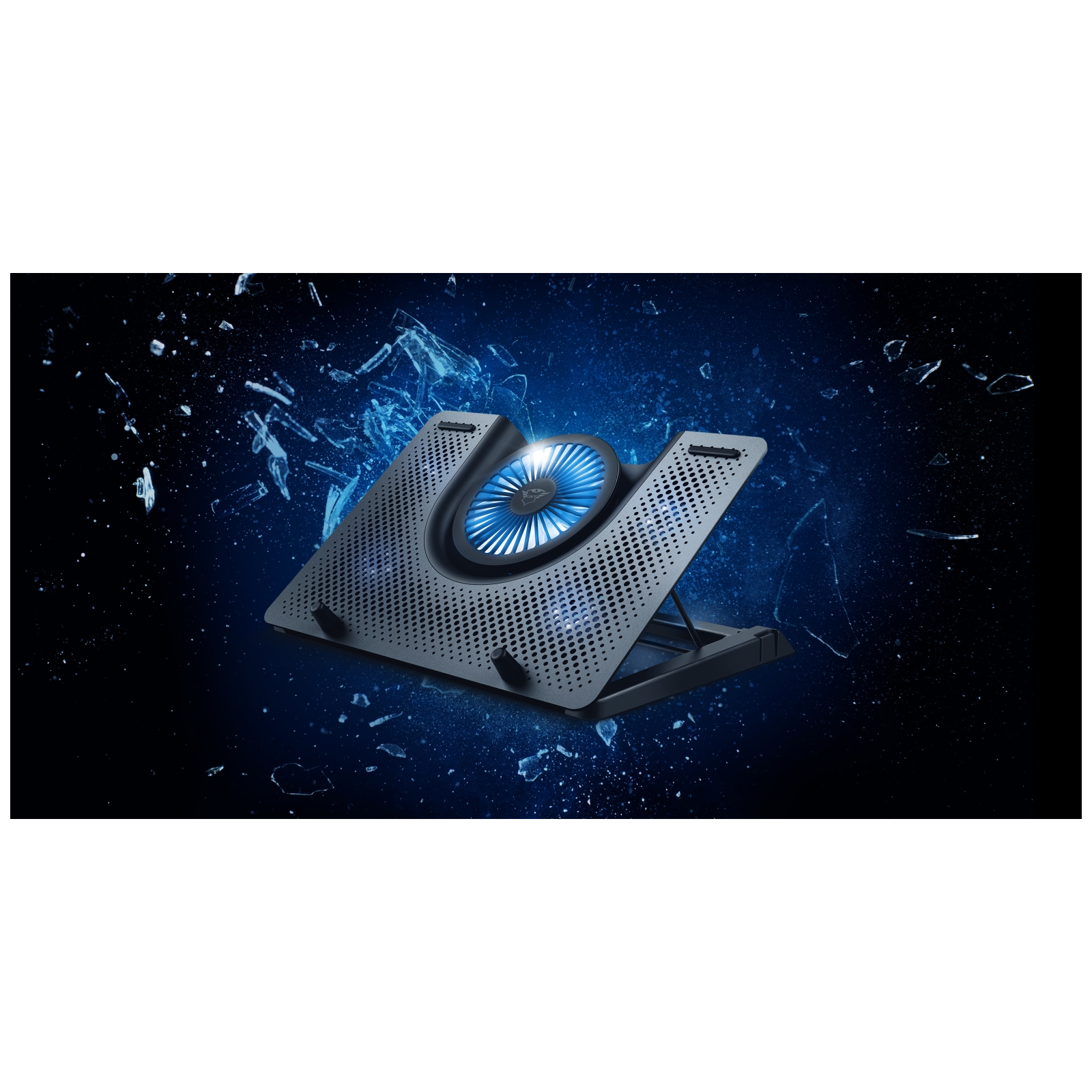 Подставка для ноутбука Trust GXT 1125 Quno (17.3") Blue LED Black (23581_TRUST) изображение 6