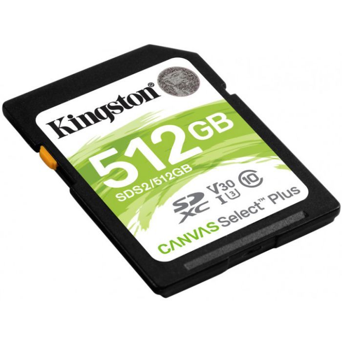 Карта памяти Kingston 512GB SDXC class 10 UHS-I U3 Canvas Select Plus (SDS2/512GB) изображение 2