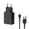 Зарядний пристрій Grand-X CH-15T 5V 2.1A 2USB Black + cable USB -> Type-C (CH-15T) зображення 2