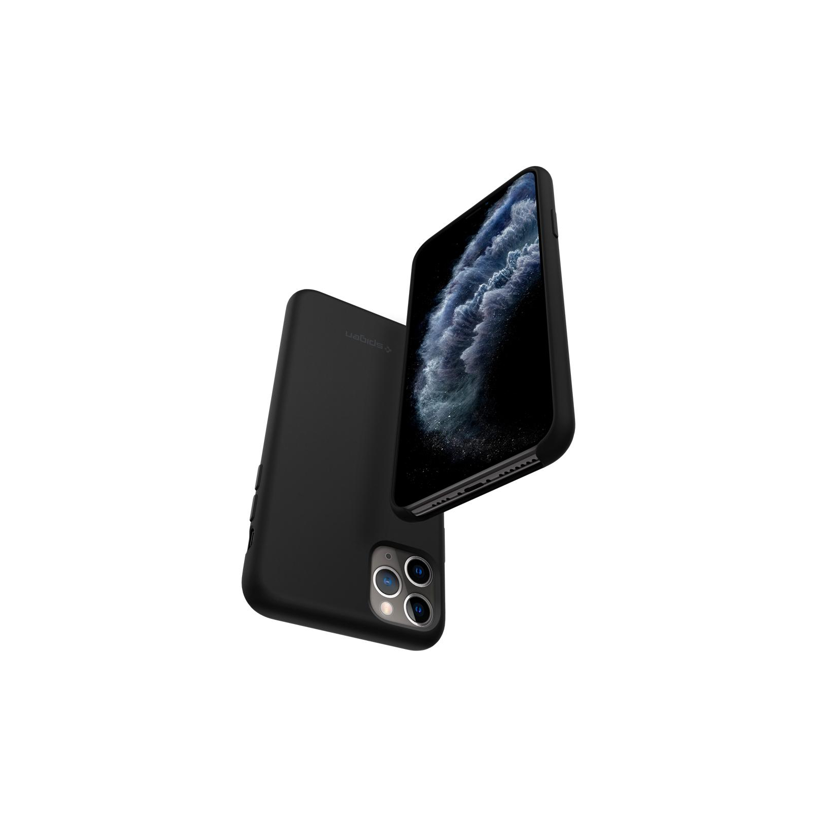 Чехол для мобильного телефона Spigen iPhone 11 Pro Silicone Fit, Black (077CS27226) изображение 4