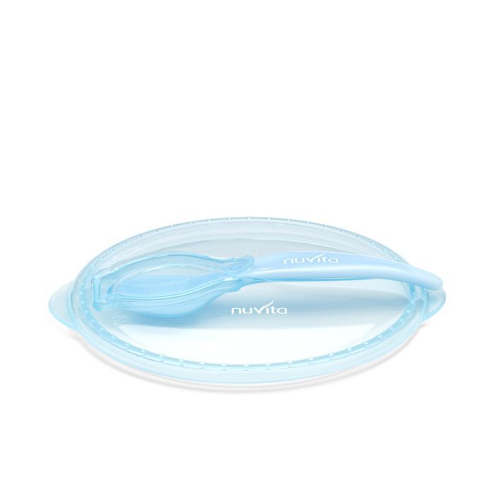 Набор детской посуды Nuvita COOL 6м+ Синий дорожный (NV1421COOLBLUE) изображение 4