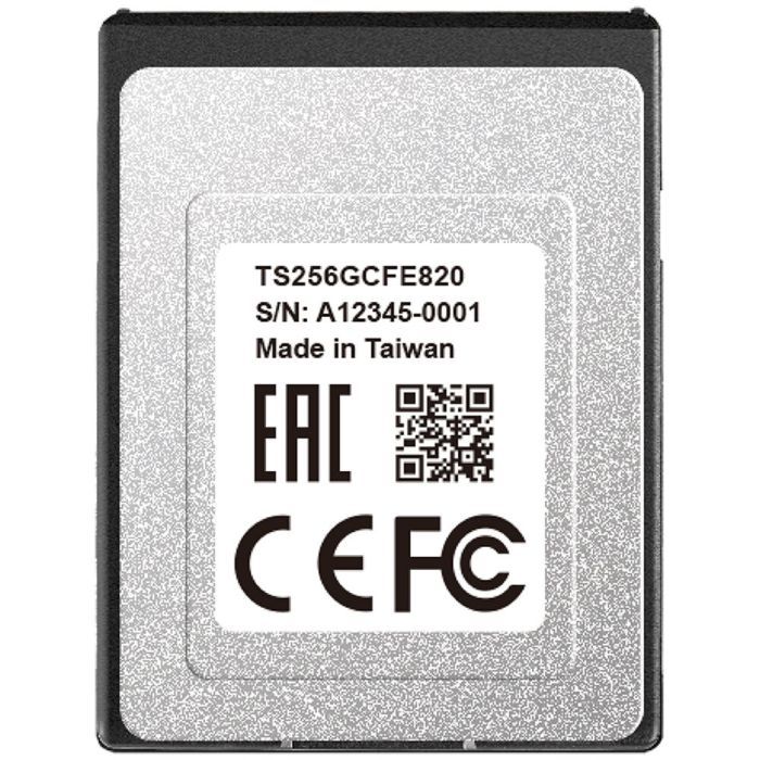 Карта памяти Transcend 256GB CFExpress 820 Type B (TS256GCFE820) изображение 3