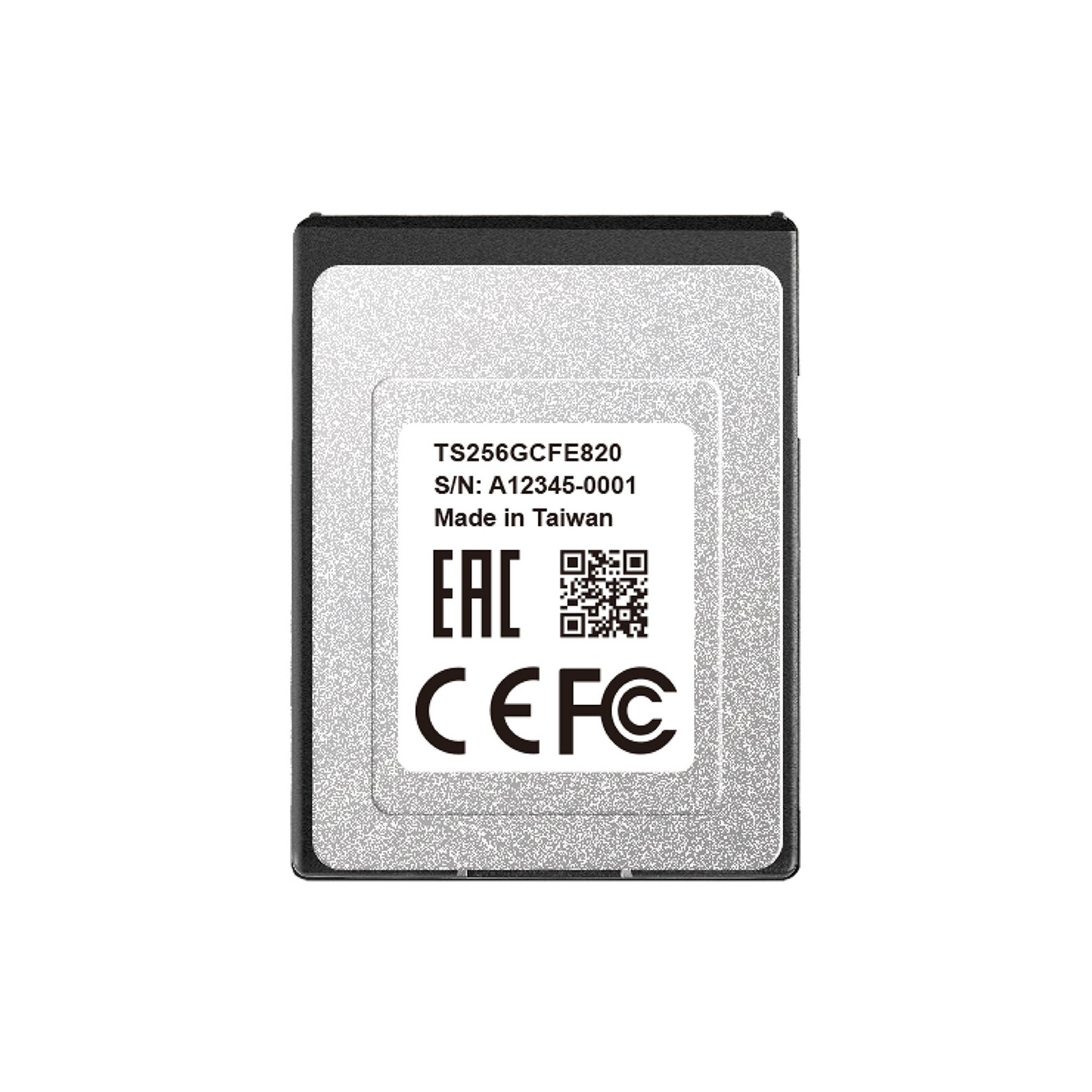 Карта памяти Transcend 256GB CFExpress 820 Type B (TS256GCFE820) изображение 3