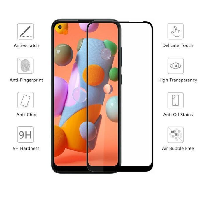 Стекло защитное Drobak Samsung A11 (Black) (121276) (121276) изображение 2