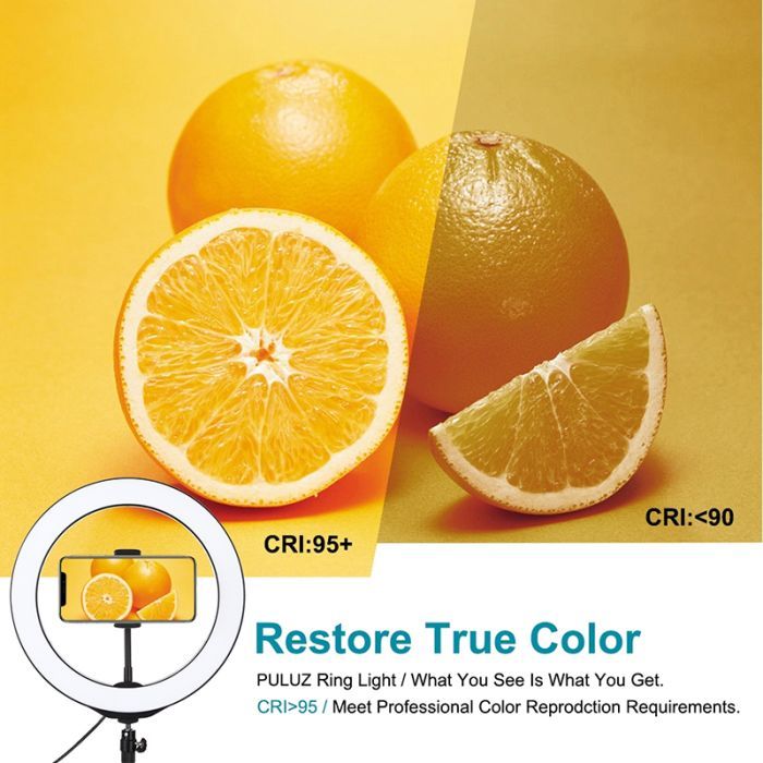 Набор блогера Puluz Ring USB LED lamp 10"+ tripod 1.1m (PKT3053B) изображение 3