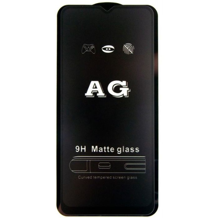 Стекло защитное Dengos Full Glue Matte OPPO A12, black frame (TGFG-MATT-33) изображение 2