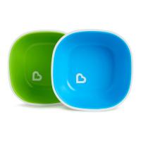 Фото - Дитячий посуд Munchkin Тарілка дитяча  Splash Bowls 2 шт. Зелена та блакитна  4 (46725.01)