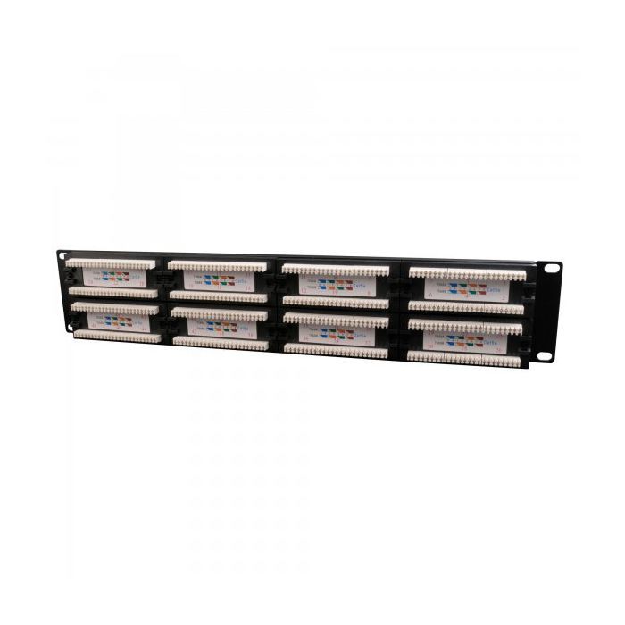 Патч-панель 19" 48xRJ-45 UTP cat.5е, 2U, тип 110 Cablexpert (NPP-C548CM-001) зображення 2