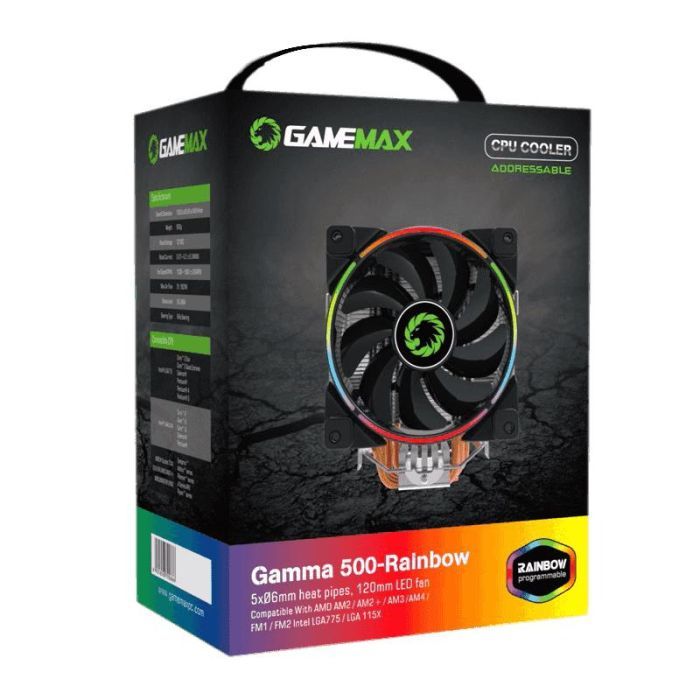 Кулер для процессора Gamemax GAMMA 500 Rainbow изображение 9