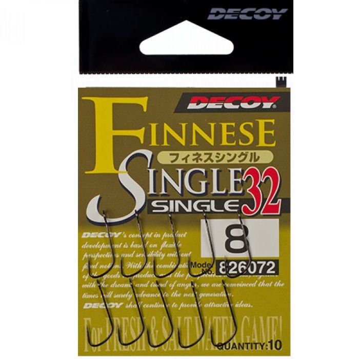 Крючок Decoy Single32 02 (10 шт/уп) (1562.08.04) изображение 2