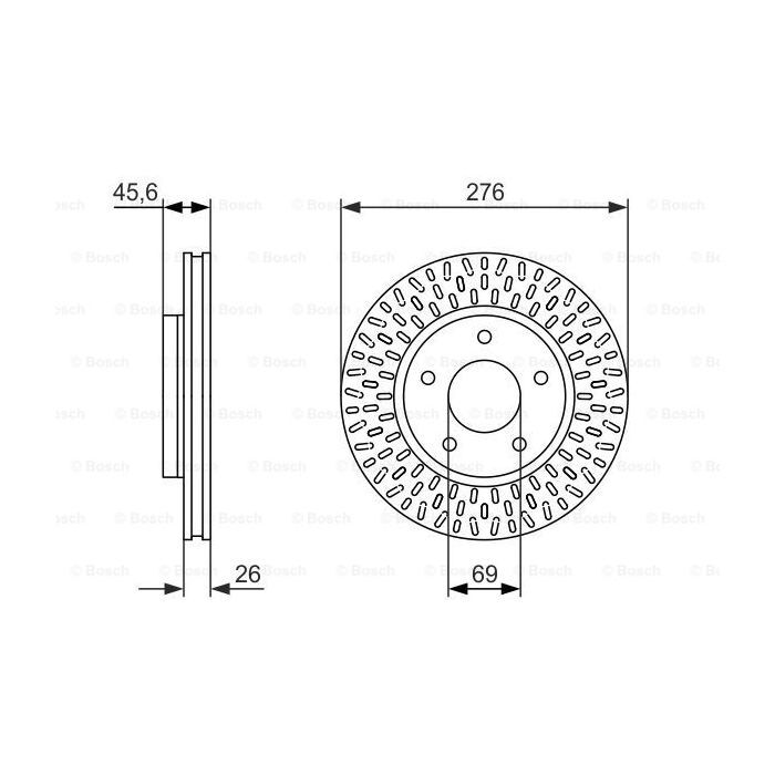 Гальмівний диск Bosch 0 986 479 783