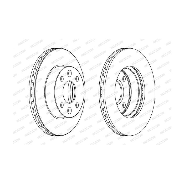Тормозной диск FERODO DDF1521
