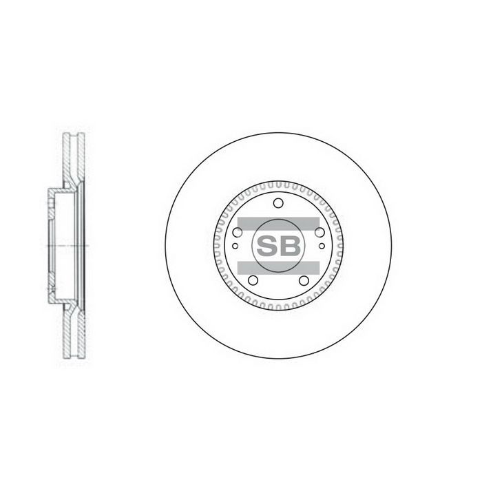 Тормозной диск HI-Q SD1069