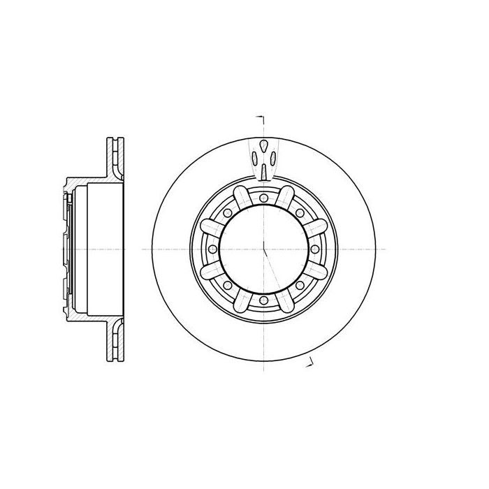 Тормозной диск REMSA 61170.10