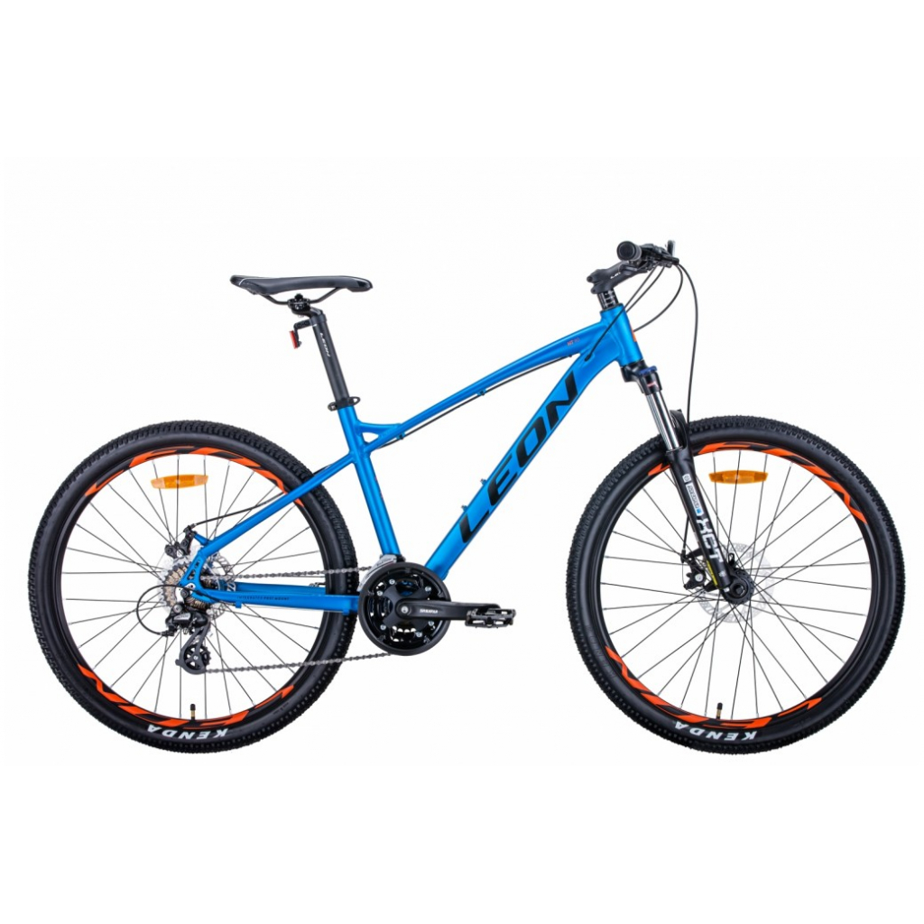 Велосипед Leon 26" HT-90 рама-16,5" 2021 Blue/Orange (OPS-LN-26-072)