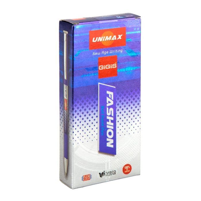 Ручка шариковая Unimax Fashion, синяя (UX-121-02) изображение 3
