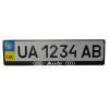 Рамка номерного знака CarLife з пластик об'ємними літерами AUDI (2шт) (24-001)