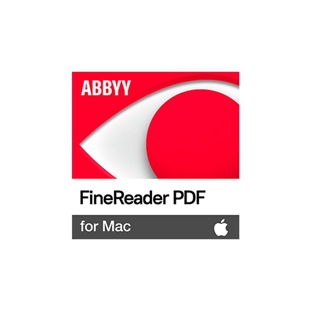 ПЗ для роботи з текстом ABBYY FineReader PDF for Mac, Single User License (ESD), Perpetual (FR15XM-FMPL-X)