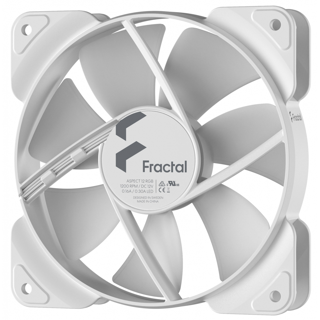 Кулер для корпуса Fractal Design Aspect 12 RGB White Frame (FD-F-AS1-1208) изображение 4