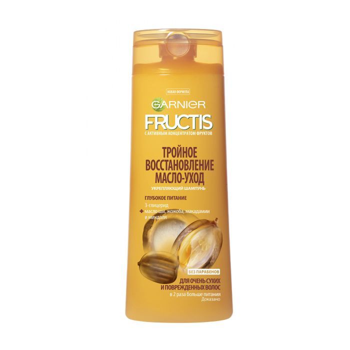 Шампунь Garnier Fructis Тройное восстановление масло-уход 400 мл (3600542065962)