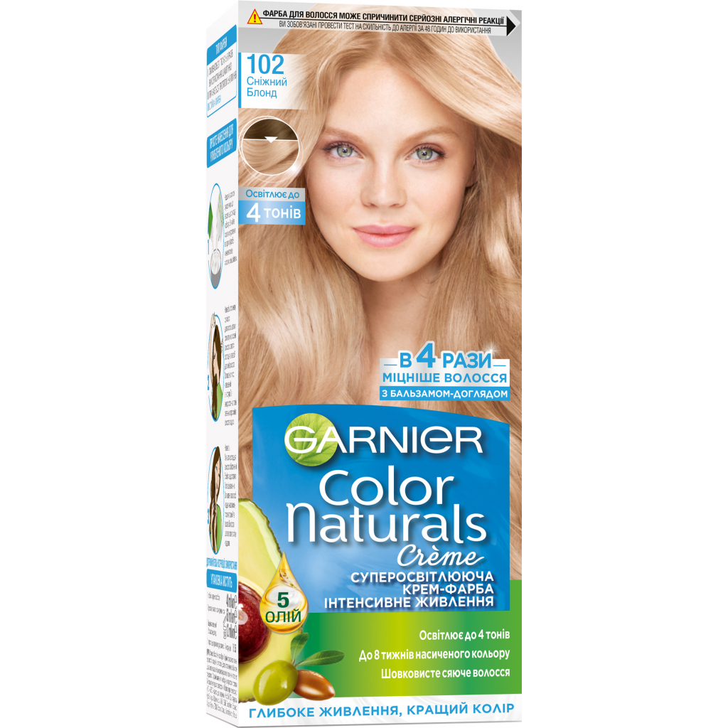 Краска для волос Garnier Color Naturals 102 Снежный блонд 110 мл (3600541120860)