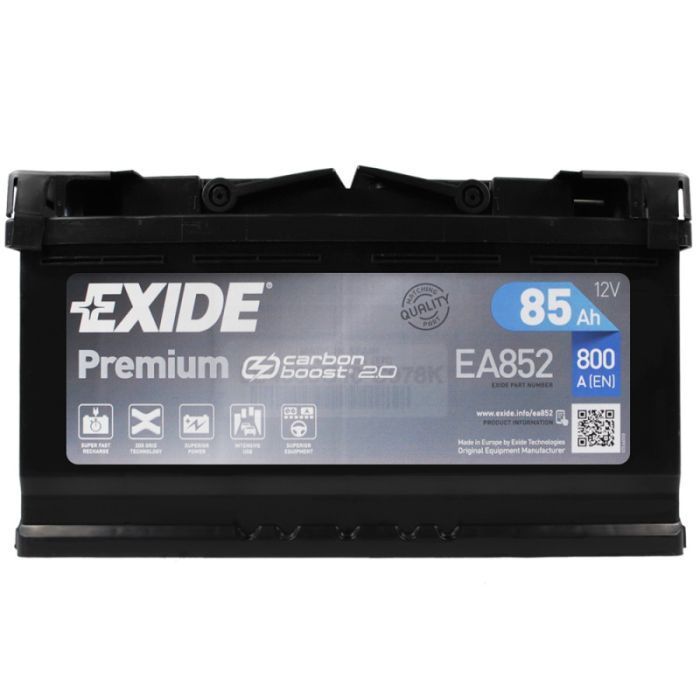 Аккумулятор автомобильный EXIDE PREMIUM 85A (EA852)