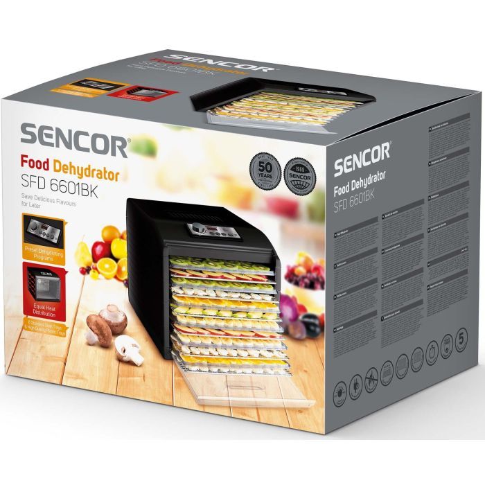 Сушка для овочів та фруктів Sencor SFD 6601BK зображення 12
