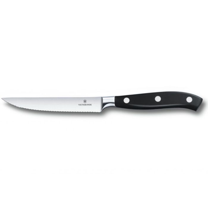 Кухонный нож Victorinox Grand Maitre TomatoSteak 12 см Serrated Black (7.7203.12WG)