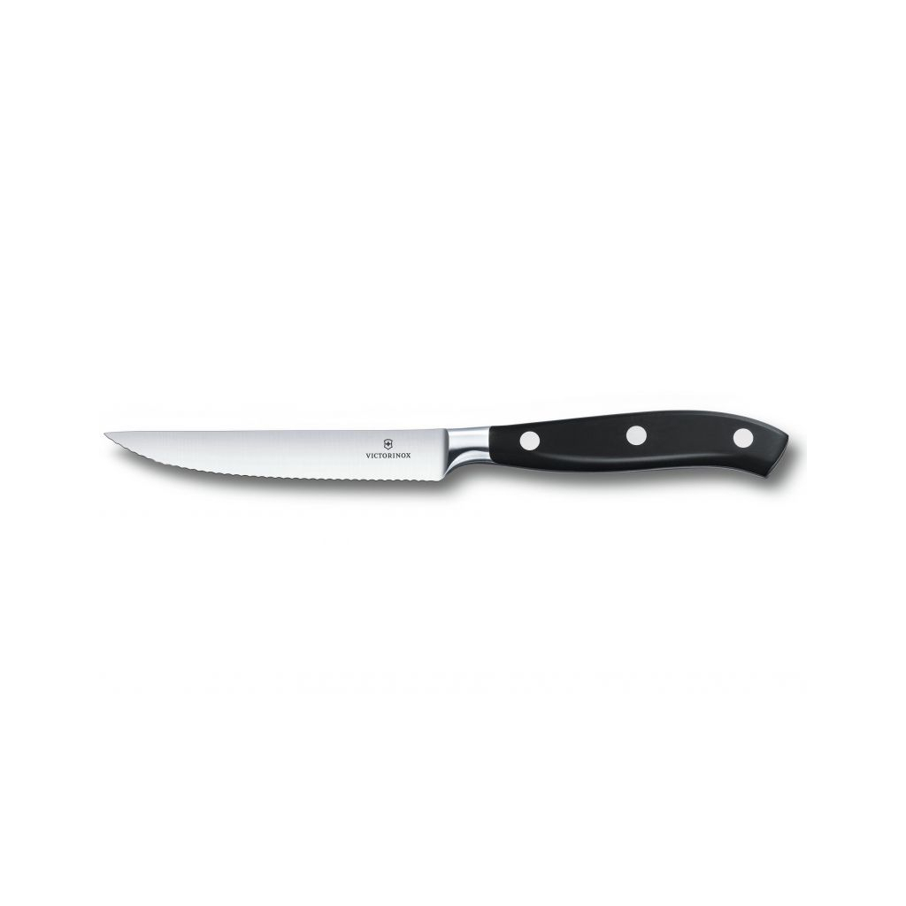 Кухонный нож Victorinox Grand Maitre TomatoSteak 12 см Serrated Black (7.7203.12WG)