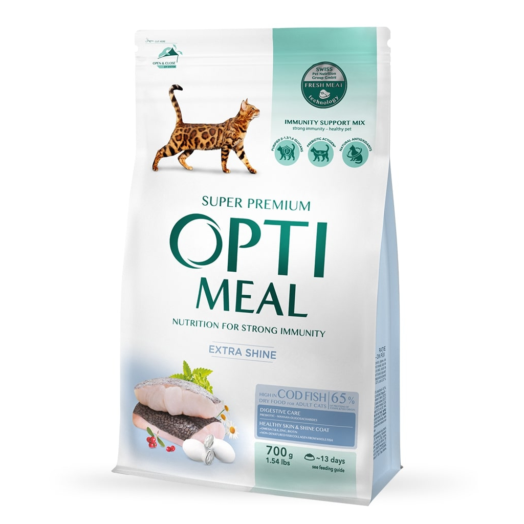 Сухой корм для кошек Optimeal со вкусом трески 700 г (4820215364447)