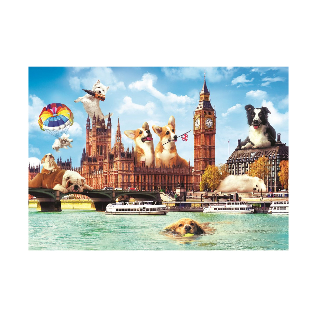 Пазл Trefl Собаки в Лондоне, 1000 элементов (6281705) изображение 2