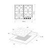 Варочна поверхня Pyramida PFG 604 T WH H зображення 11