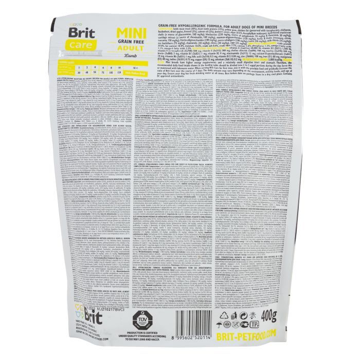 Сухой корм для собак Brit Care GF Mini Adult Lamb 7 кг (8595602520121) изображение 2