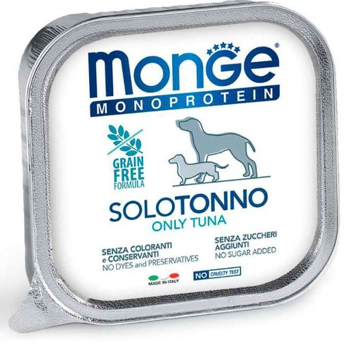 Консервы для собак Monge Dog Solo 100% тунец 150 г (8009470014168)