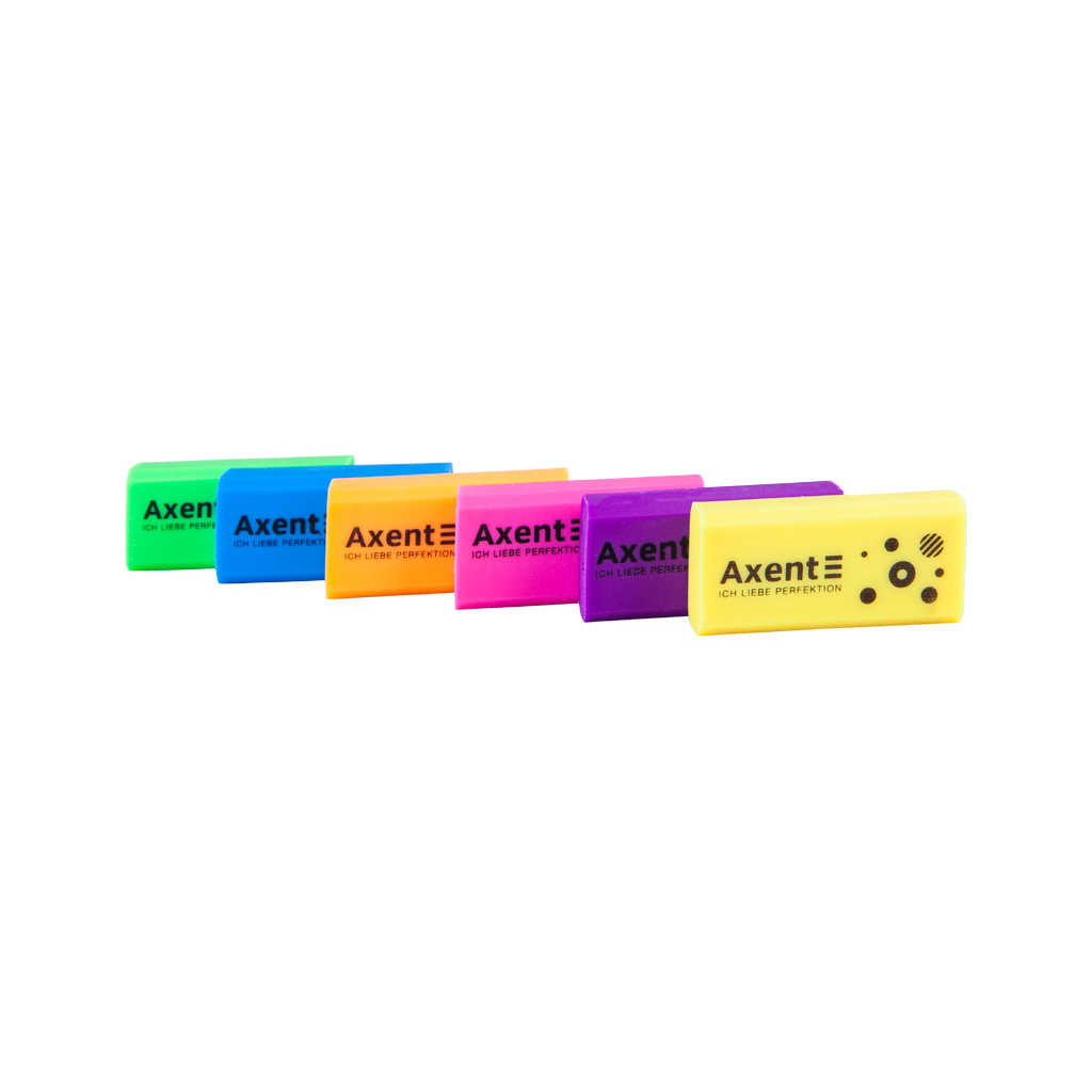 Ластик Axent Neon из EKO PVC, ассорти (1197-A)