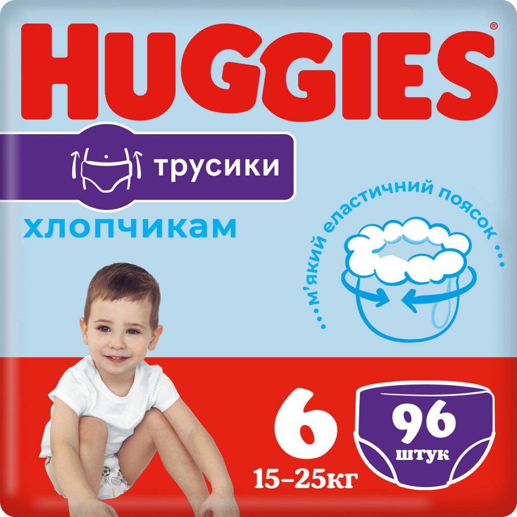 Підгузки Huggies Pants 6 (15-25 кг) для хлопчиків 36 шт (5029053564067)