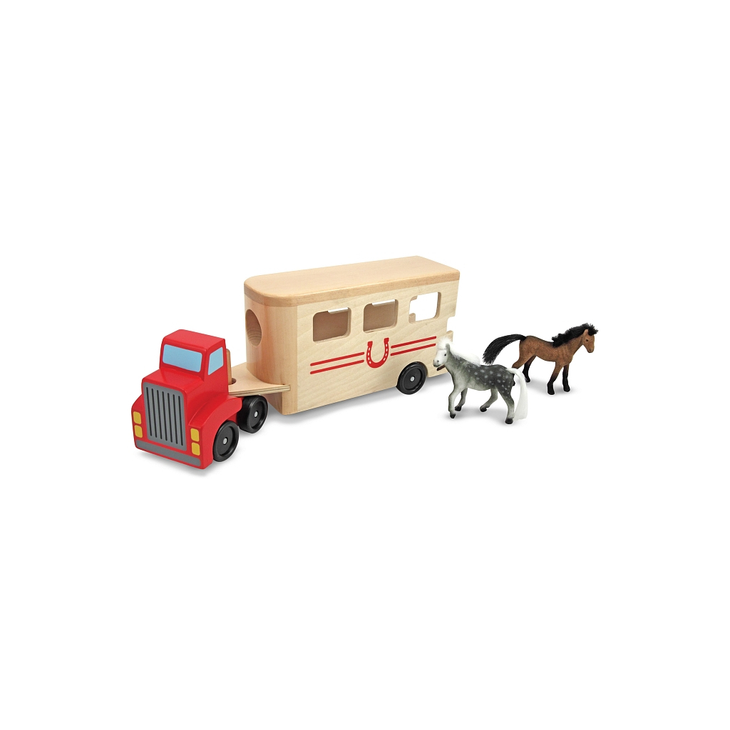 Игровой набор Melissa&Doug автомобиль-прицеп для лошадей (MD14097) изображение 3