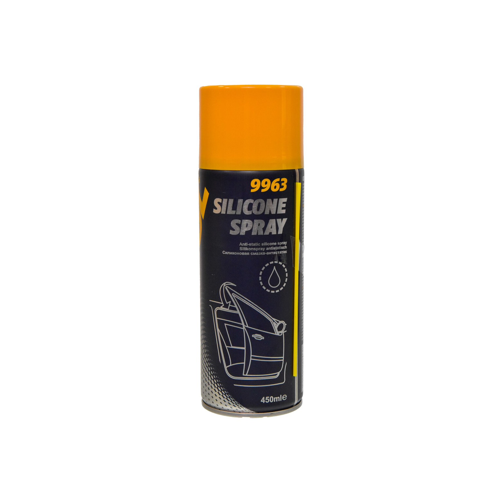 Смазка автомобильная Mannol Silicone Spray Antistatisch 0,45 л (9963)