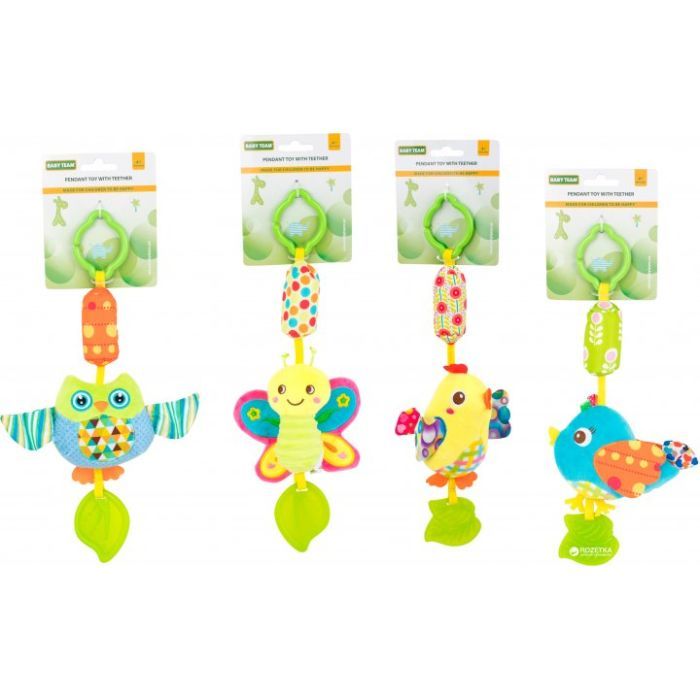 Игрушка-подвеска Baby Team колокольчик Сова (8520_Сова) изображение 2