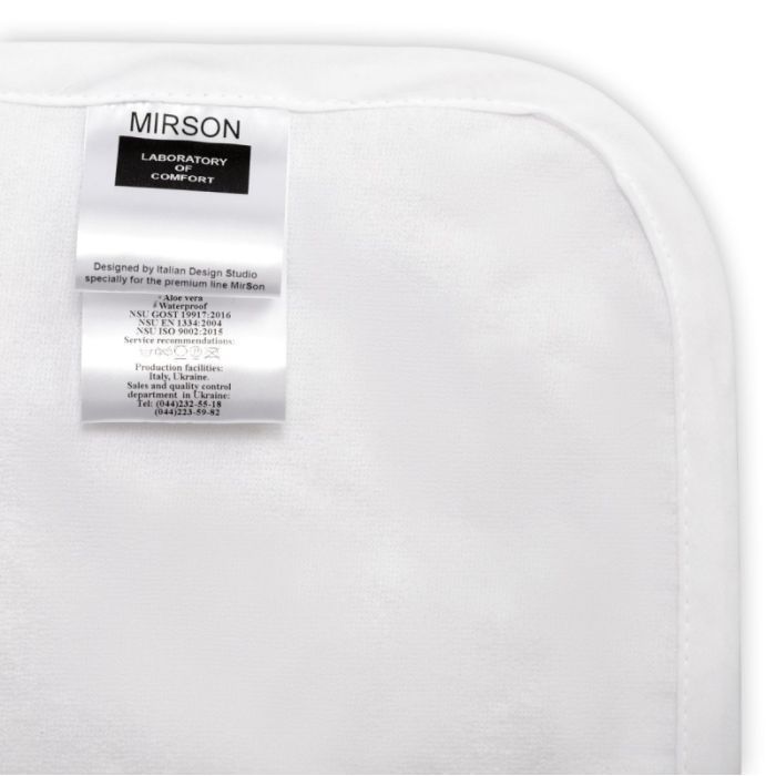 Наматрацник MirSon Terry Waterproof 218 водонепроникний гумка по периметру 70x130 см (2200000327062) зображення 6