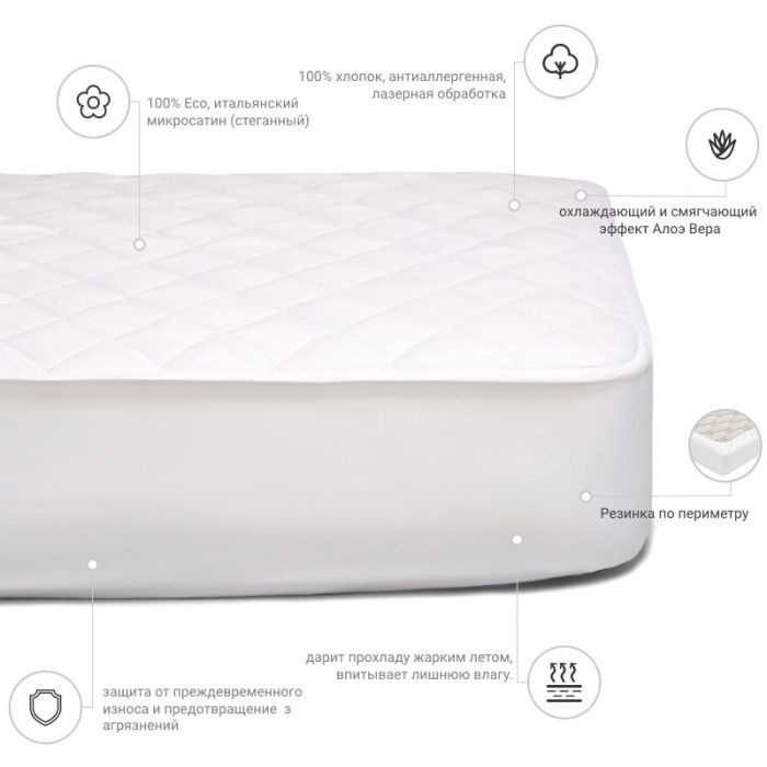 Наматрацник MirSon Стандарт Eco Aloe Vera 22 (2200000378040) зображення 3