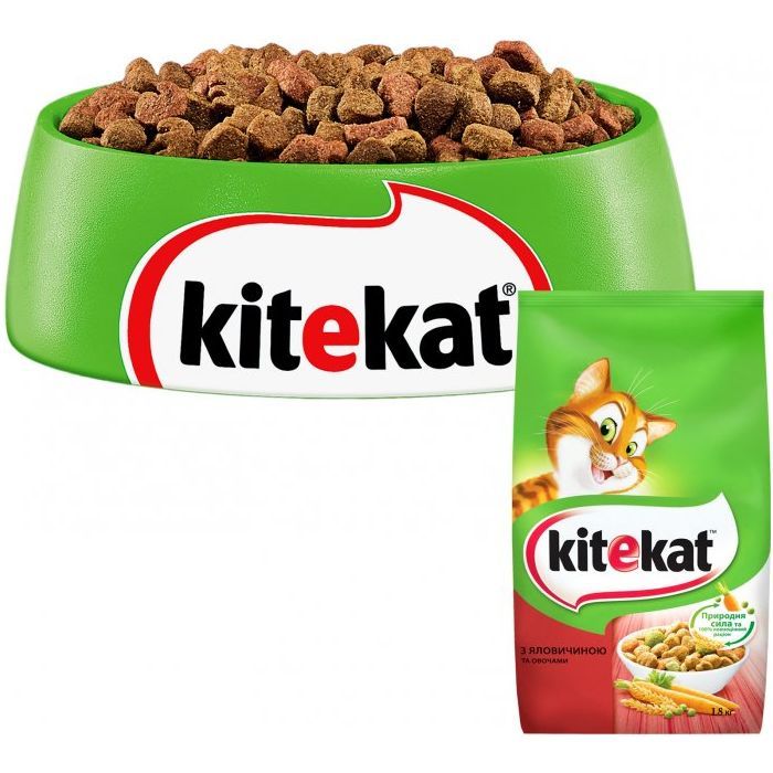 Сухой корм для кошек Kitekat Говядина с овощами 12 кг (5900951013065) изображение 2