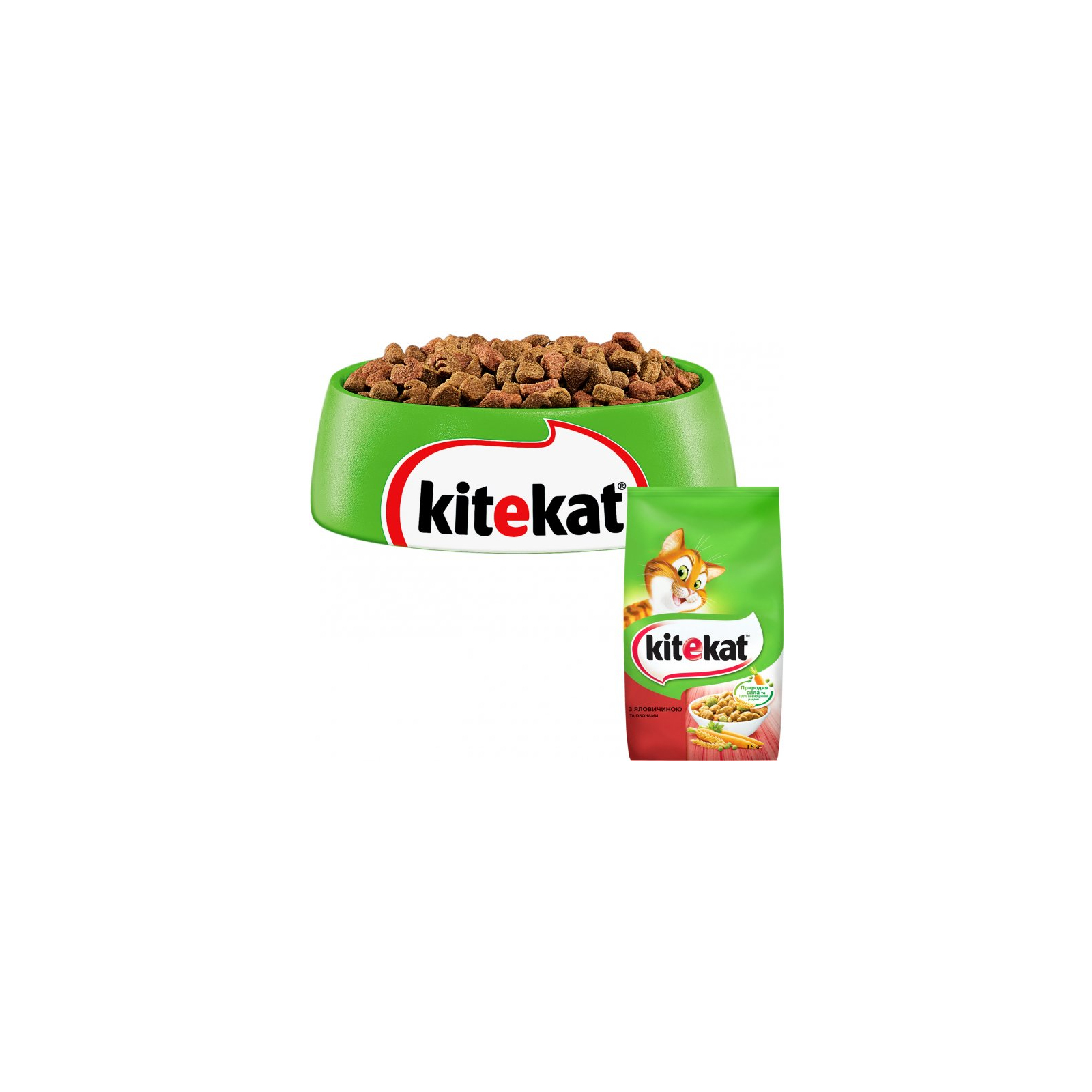 Сухой корм для кошек Kitekat Говядина с овощами 300 г (5900951248818) изображение 2