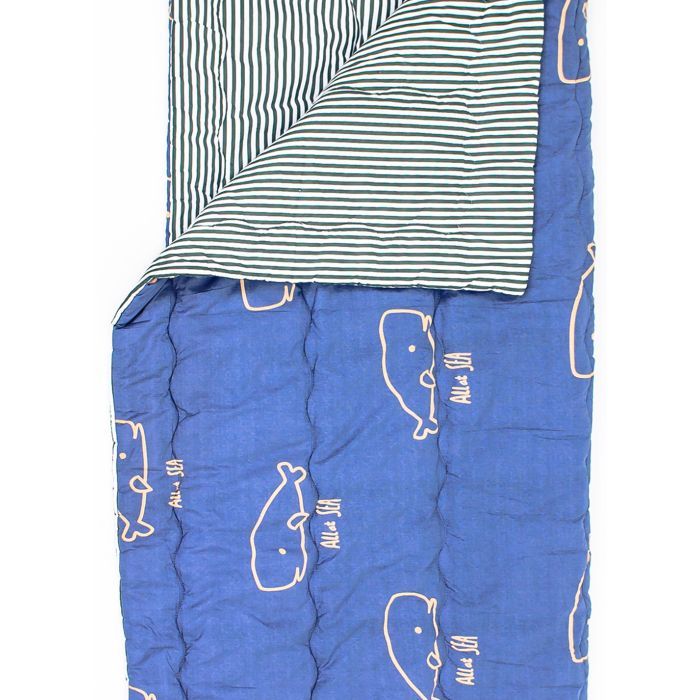 Ковдра MirSon антиалергенна Зима EcoSilk №3007 Color Fun Line Whales 172х205 (2200004832418) зображення 2